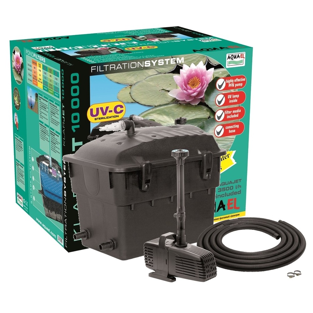 AQUAEL KlarJet 10000 filtr + pompa + lampa UV 9W + gratisy